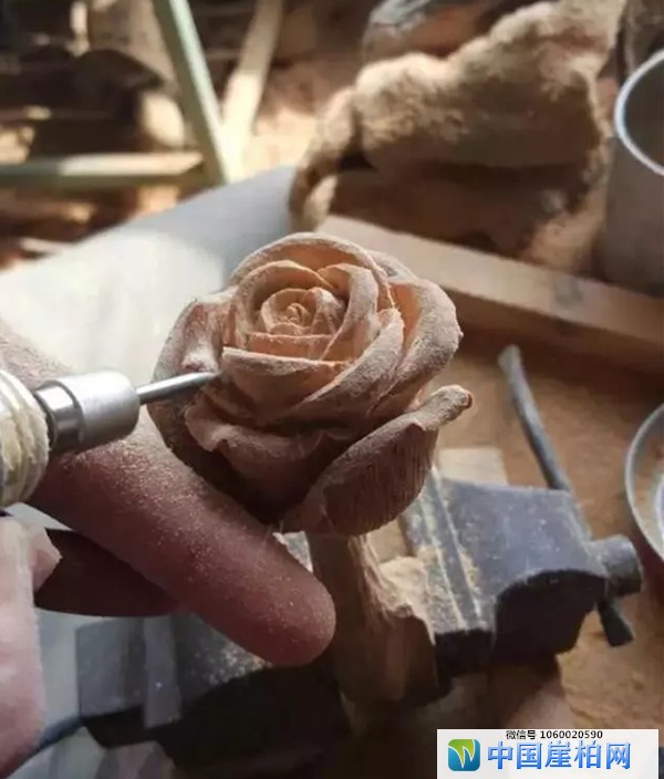 用崖柏制作一束漂亮的玫瑰花