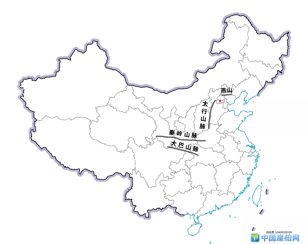 中国局部地图（仅作展示）
